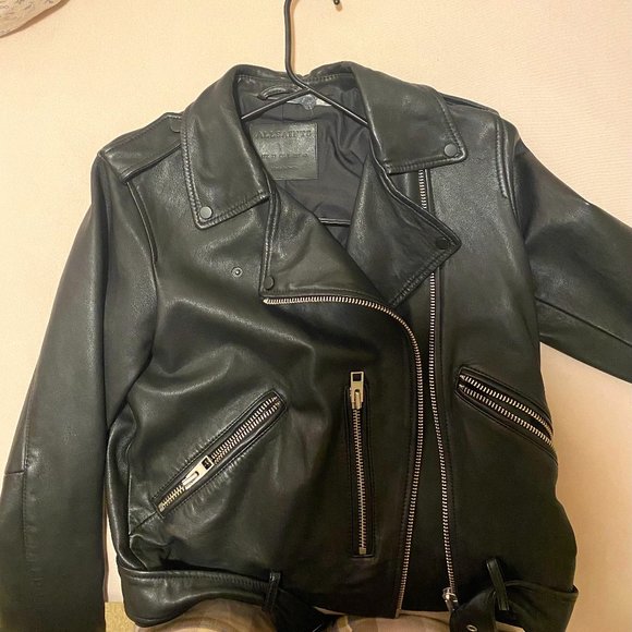 All Saints Jackets & Blazers - All Saints Black Leather Jacket